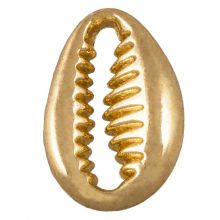 Charm Cowrie Shell (11 x 9 mm) Gold (10 pcs)