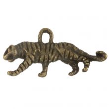 Charm Tiger (11.5 x 22.5 x 2.5 mm) Bronze (10 pcs)