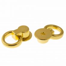 Phone Case Rivet with Ring (18.5 x 11.5 mm) Gold (2 pcs)