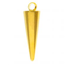 Stainless Steel Charm Cone (18 x 5.5 mm) Gold (2 pcs)