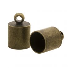 Endcaps (hole size 8.5 mm) Bronze (10 pcs)
