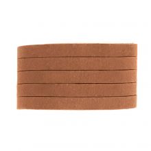 Leather Cord Flat (5 x 2 mm) Natural Dye Sierra Brown (1 meter)