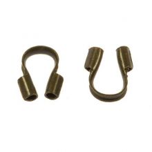 Wire Protectors (5 x 4 x 1 mm) Bronze (100 pcs)