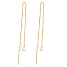 Chain Earrings (104 mm) Gold (2 pcs)