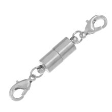 Magnetic Clasp with Lobster Clasps (45 x 7.5 mm) Antique Silver (1 pcs)