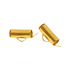 Slider End Caps (inside size 3 mm / 10 mm) Gold (10 pcs)