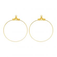 Earring Frames (40 mm) Gold (10 pcs)
