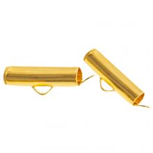 Slider End Caps (inside size 3 mm / 16 mm) Gold (10 pcs)
