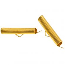 Slider End Caps (inside size 3 mm / 20 mm) Gold (10 pcs)