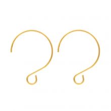 Stainless Steel Earring Hooks (19.5 x 15 mm) Gold (4 pcs)