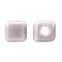 Ceramic Beads Cube (6 x 6.5 mm) Soft Lilac (10 pcs)
