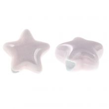 Ceramic Beads Star (14 x 8 mm) Soft Lilac (3 pcs)