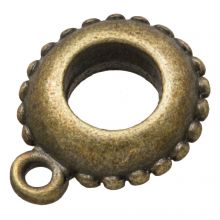 Bail Bead (inside size 5.5 mm) Bronze (10 pcs)