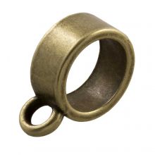 Connector 1 Eyelet (hole size 9 mm) Bronze (10 pcs)