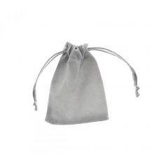 Velvet Bags (7 x 9 cm) Grey (5 pcs)