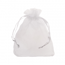 Organza Bags (8 x 12 cm) White (25 pcs)