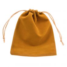 Velvet Bags (10 x 12 cm) Ocher (10 pcs)