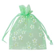 Organza Bags (14 x 10 cm) Mint Green (5 pcs)