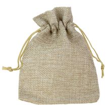 Jute Bags (10 x 14 cm) Beige Taupe (5 pcs)