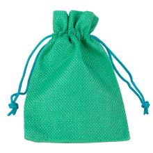 Jute Bags (10 x 14 cm) Jade Green (5 pcs)