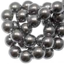 Czech Glass Pearls (6 mm) Silver Shine (80 pcs)