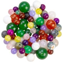 Bead Mix - Gemstone Beads (4 -12 mm) Mixed Stone (100 gram)