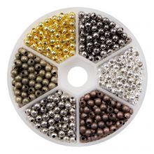 Bead Kit - Metal Beads (4 mm) Mix Color (940 pcs)