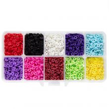 Bead Kit - Polymer Clay Beads (4 x 1 mm) Mix Color (4000 pcs) 