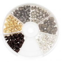Variety Pack - Crimp Bead Covers (5 mm) Mix Color (200 pcs)