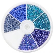 Bead Kit - Seed Beads (3 mm) Mix Color Blue 