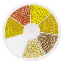 Bead Kit - Seed Beads (3 mm) Mix Color Yellow
