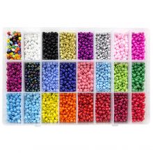 Bed Kit XL - Seed Beads (4 mm / 24 x 20 grams) Mix Color