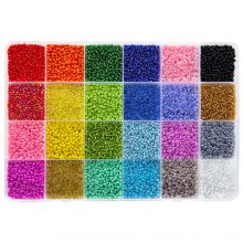 Bead Kit XL - Seed beads (2.5 mm / 24 x 12 gram) Mix Color