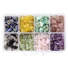 Bead Kit - Gemstone Chip Beads (3 - 8 mm) Mixed Stones (200 grams)