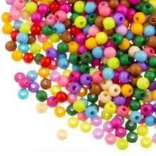 Acrylic Beads (3 x 4 mm) Mix Color (500 pcs)