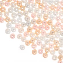 Glass Pearls (6 mm) Mix Color Blush (30 Gram / ca. 100 pcs) 