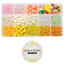 Jewelry Making Kit - Acrylic Beads (various sizes) Mix Color