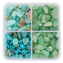 Bead Kit - Gemstone Chip Beads (3 - 8 mm) Mixed Stones (4 x 15 grams)