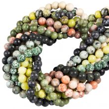 Bead Mix - Gemstone Beads (10 mm) Mixed Stones (10 Strands)