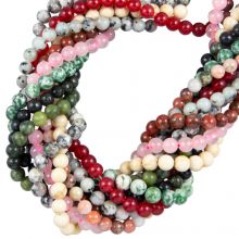 Bead Mix - Gemstone Beads (6 mm) Mixed Stones (10 Strands)