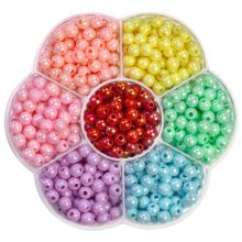 Bead Kit - Acrylic Beads (6 mm) Mix Color (490 pcs)