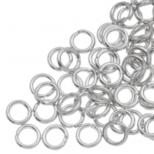 Jump Ring (6 x 1.2 mm) Antique Silver (100 pcs)