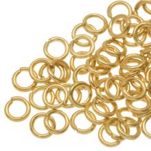 Jump Ring (4 x 0.8 mm) Gold (100 pcs) 