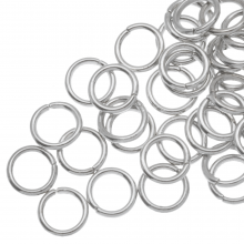 Jump Ring (8 x 1.2 mm) Antique Silver (50 pcs)