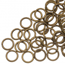 Jump Ring (8 x 1.2 mm) Bronze (50 pcs)