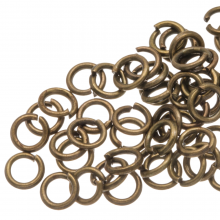 Jump Ring (4 x 0,8 mm) Bronze (100 pcs)