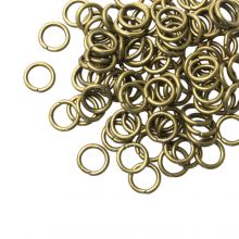 Jump Ring (6 x 1 mm) Bronze (100 pcs)