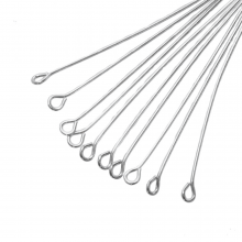 Eye Pins (50 x 0.6 mm) Antique Silver (100 pcs) 