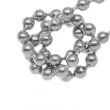 Stainless Steel Ball Chain (2 mm) Antique Silver (1 meter)