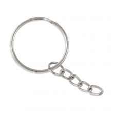 10pcs Silver Tone Keychains Keyrings 24mm Ring DIY Key Chain, Jewelry  Finding, Jewelry Making Supplies, Ships From USA CH53 